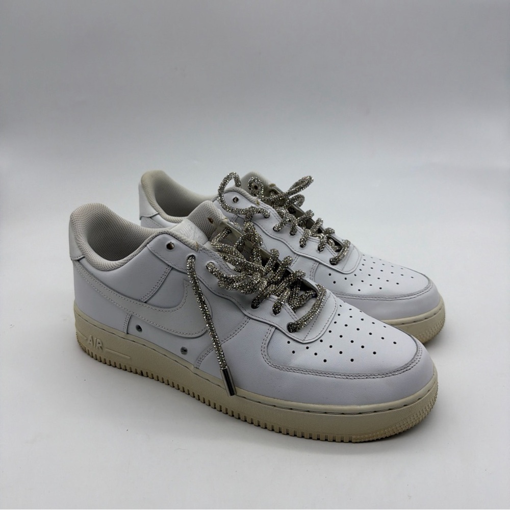 Nike Air Force 1 AF1 Low Triple White Sneakers Shoes 316122-111 Men Size 12 USED